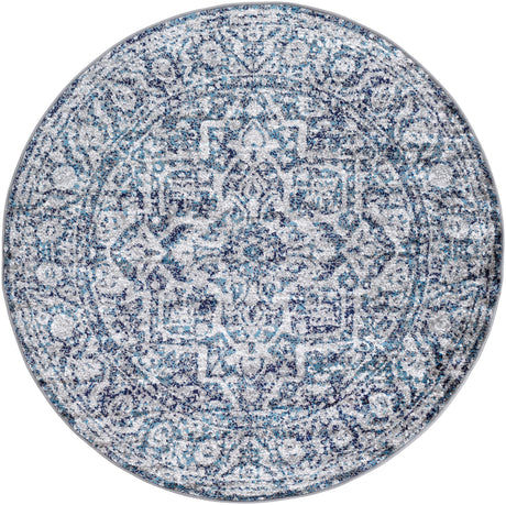 Surya Monte Carlo Mnc-2301 Navy, White, Charcoal, Light Gray, Blue Rug.