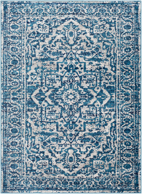 Surya Monte Carlo Mnc-2302 Blue, Light Gray, White, Navy Rug