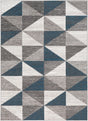 Surya Monte Carlo Mnc-2307 Light Gray, White, Charcoal, Blue Rug.