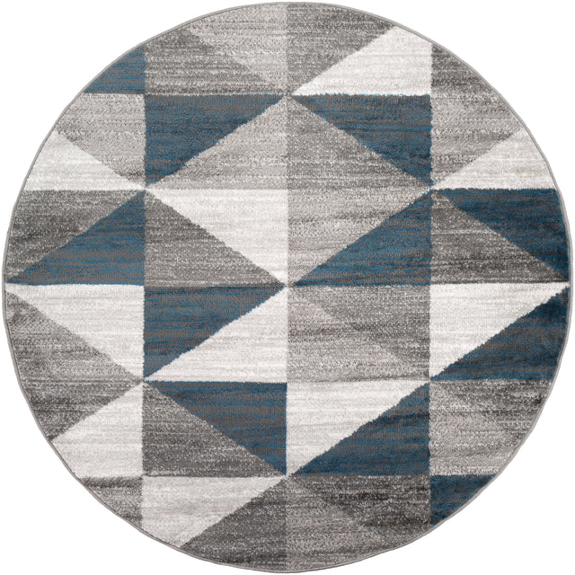 Surya Monte Carlo Mnc-2307 Light Gray, White, Charcoal, Blue Rug.