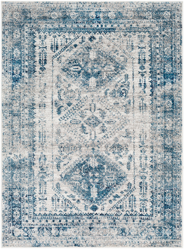 Surya Monte Carlo Mnc-2313 Blue, Light Gray, White, Navy Rug.