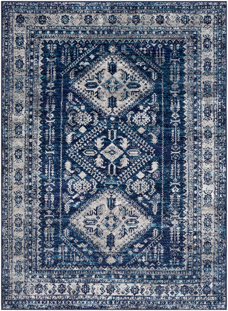 Surya Monte Carlo Mnc-2315 Navy, Light Gray, Blue, White Rug.