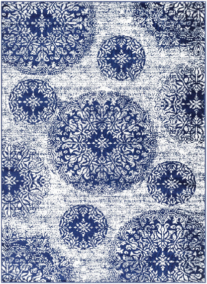 Surya Monte Carlo Mnc-2345 Dark Blue, Pale Blue Area Rug