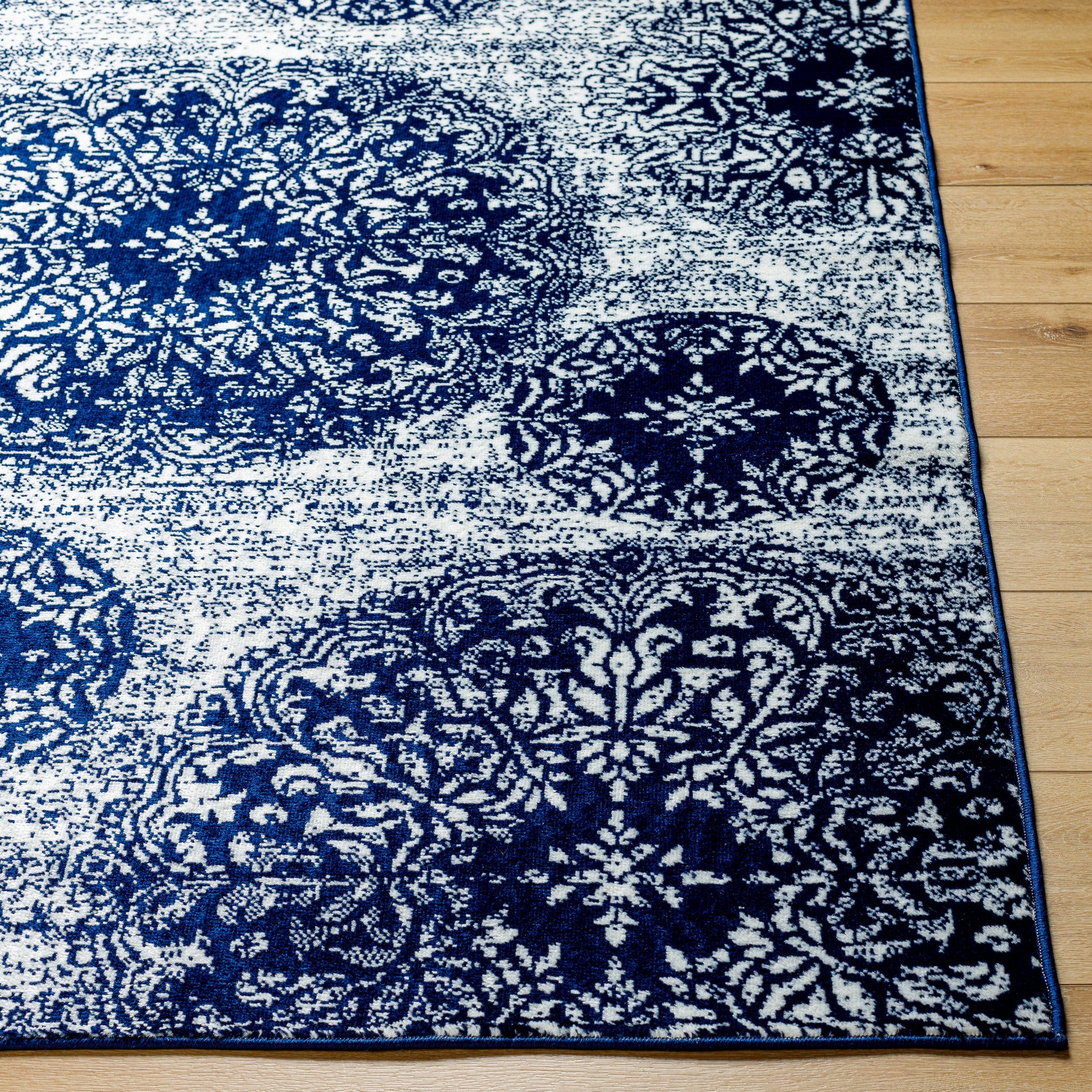 Surya Monte Carlo Mnc-2345 Dark Blue, Pale Blue Area Rug