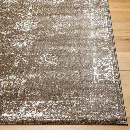 Surya Monte Carlo Mnc-2347 Charcoal, Light Brown, Dark Brown, Ivory Area Rug