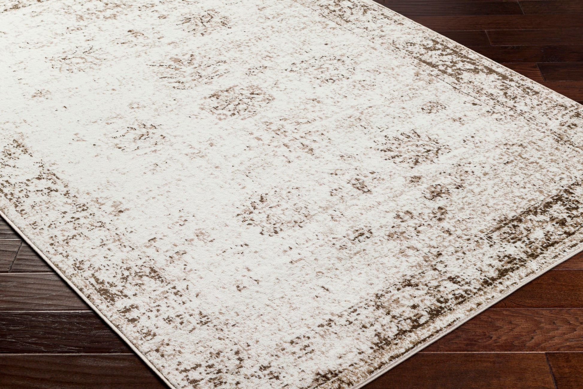 Surya Monte Carlo Mnc-2348 Ivory, Dark Brown, Light Brown, Charcoal Area Rug