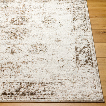 Surya Monte Carlo Mnc-2348 Ivory, Dark Brown, Light Brown, Charcoal Area Rug