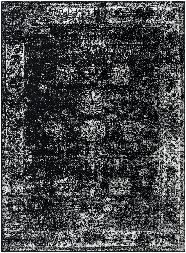 Surya Monte Carlo Mnc-2349 Black, Medium Gray, Ink Blue, Cream Rug.