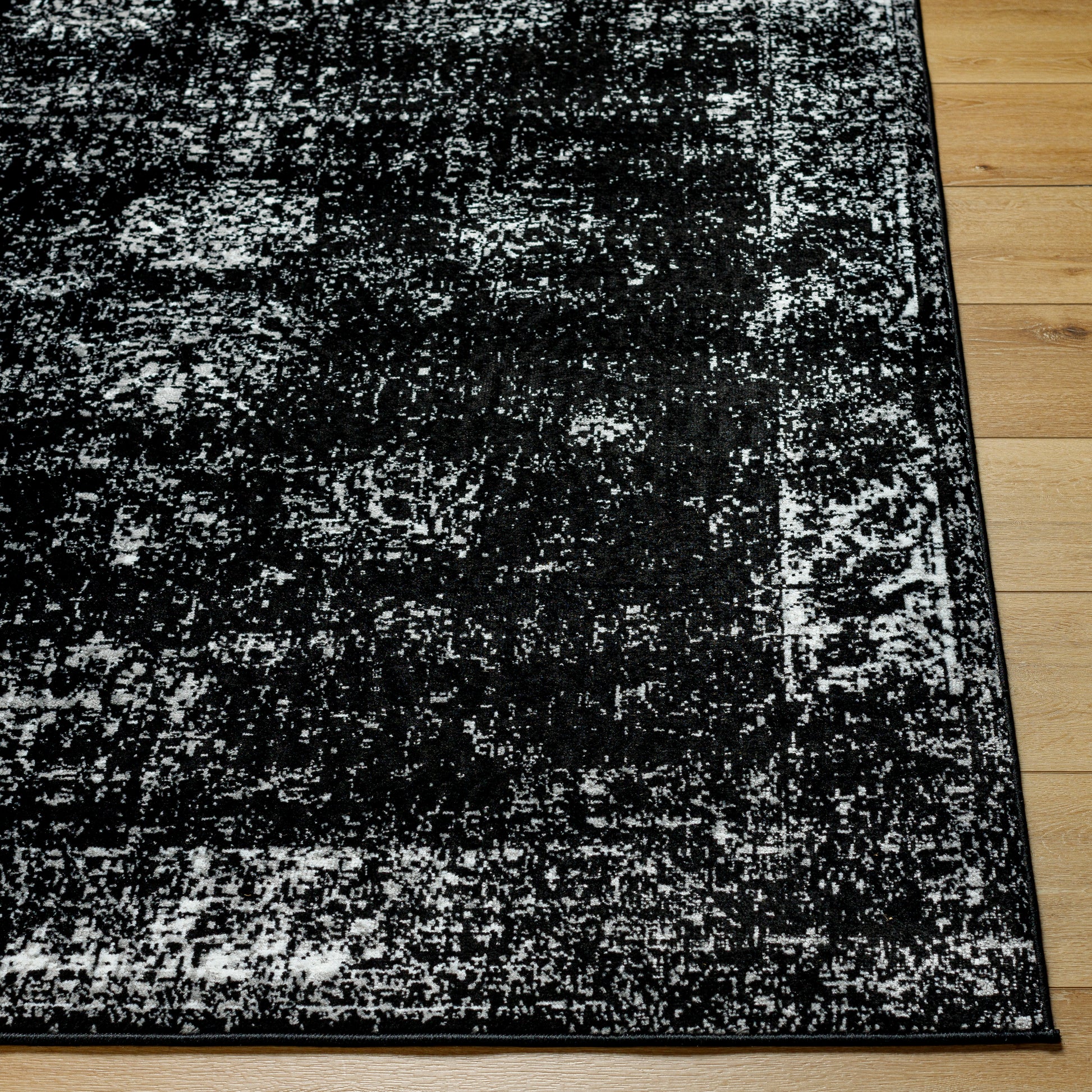 Surya Monte Carlo Mnc-2349 Black, Medium Gray, Ink Blue, Cream Area Rug