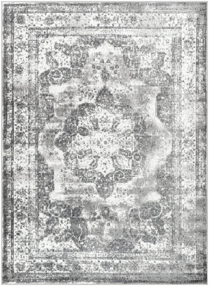 Surya Monte Carlo Mnc-2351 Ink Blue, Cream, Medium Gray, Charcoal Area Rug