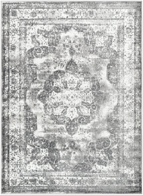 Surya Monte Carlo Mnc-2351 Ink Blue, Cream, Medium Gray, Charcoal Rug.