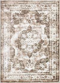 Surya Monte Carlo Mnc-2353 Dark Brown, Ivory, Light Brown, Charcoal Area Rug