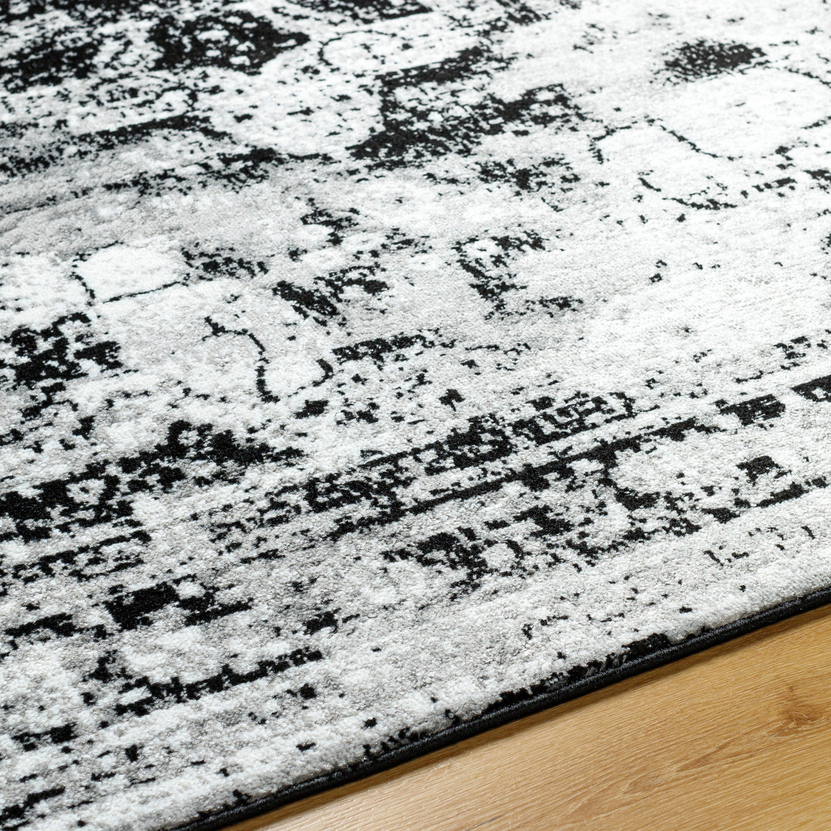 Surya Monte Carlo Mnc-2354 Ink Blue, Black, Medium Gray, Cream Rug.