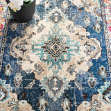 Safavieh Monaco Mnc243N Navy/Light Blue Rug