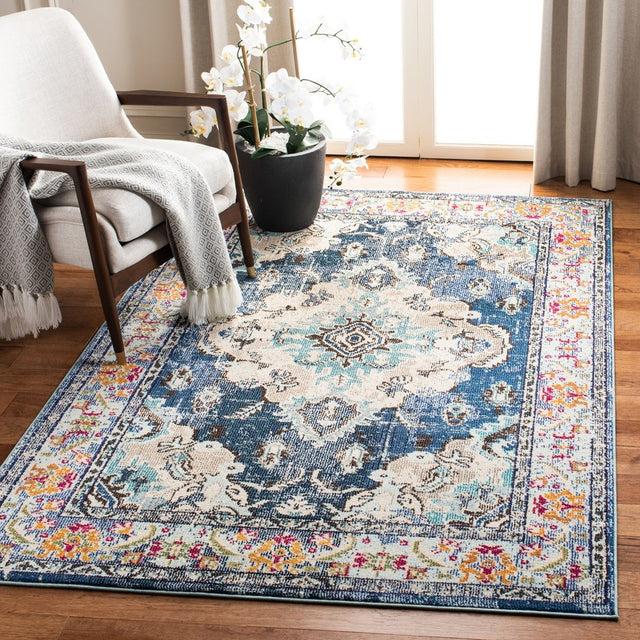Safavieh Monaco Mnc243N Navy/Light Blue Rug