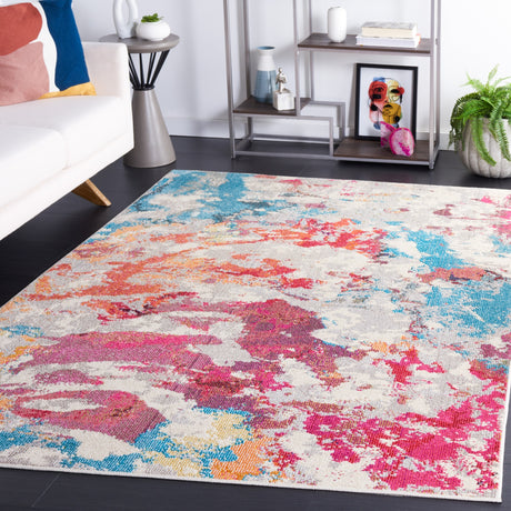 Safavieh Monaco Mnc270F Grey/Multi Rug.
