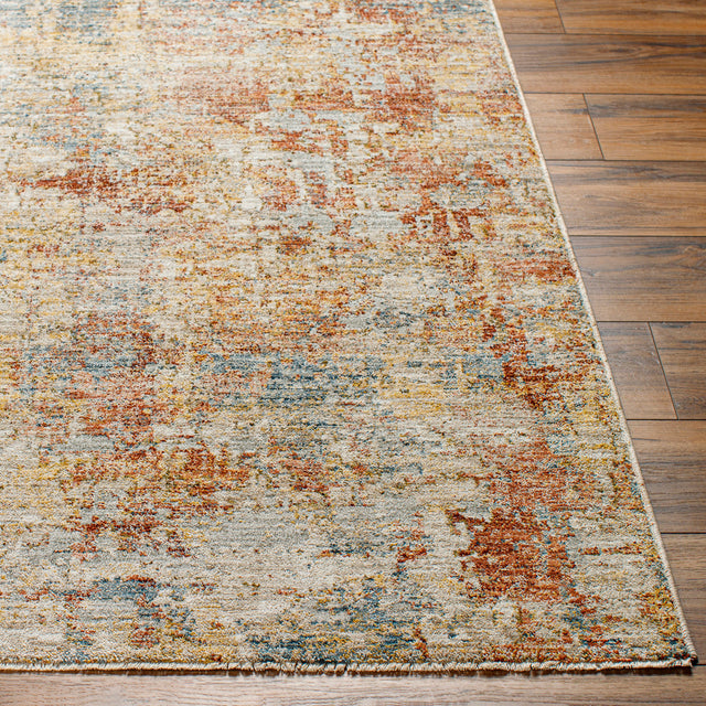 Surya Mona Lisa Mni-2301 Tan, Light Sage, Mustard, Dark Blue, Rust, Sage Rug.