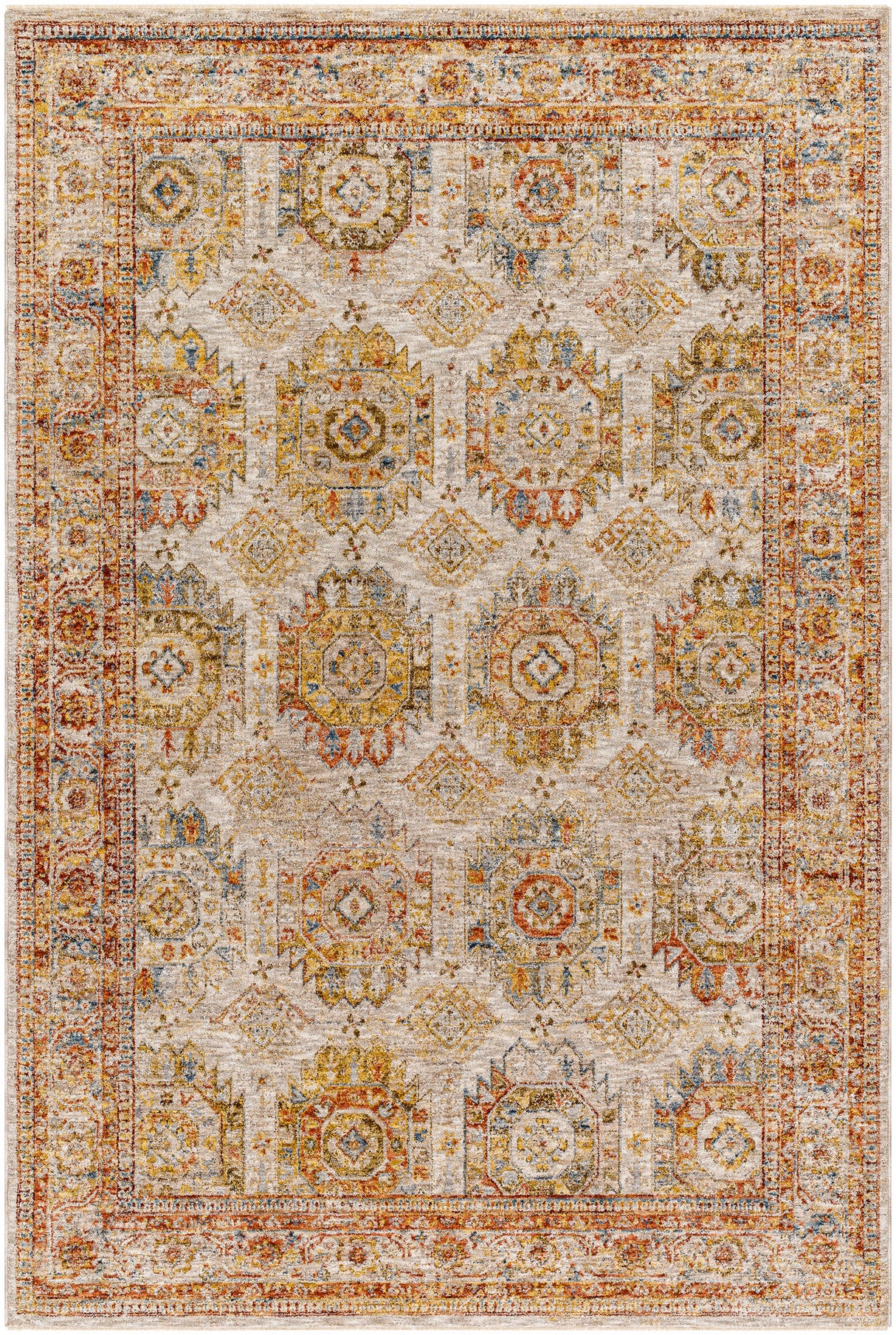 Surya Mona Lisa Mni-2303 Light Sage, Tan, Mustard, Rust, Sage, Olive Rug.