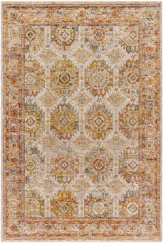 Surya Mona Lisa Mni-2303 Light Sage, Tan, Mustard, Rust, Sage, Olive Area Rug