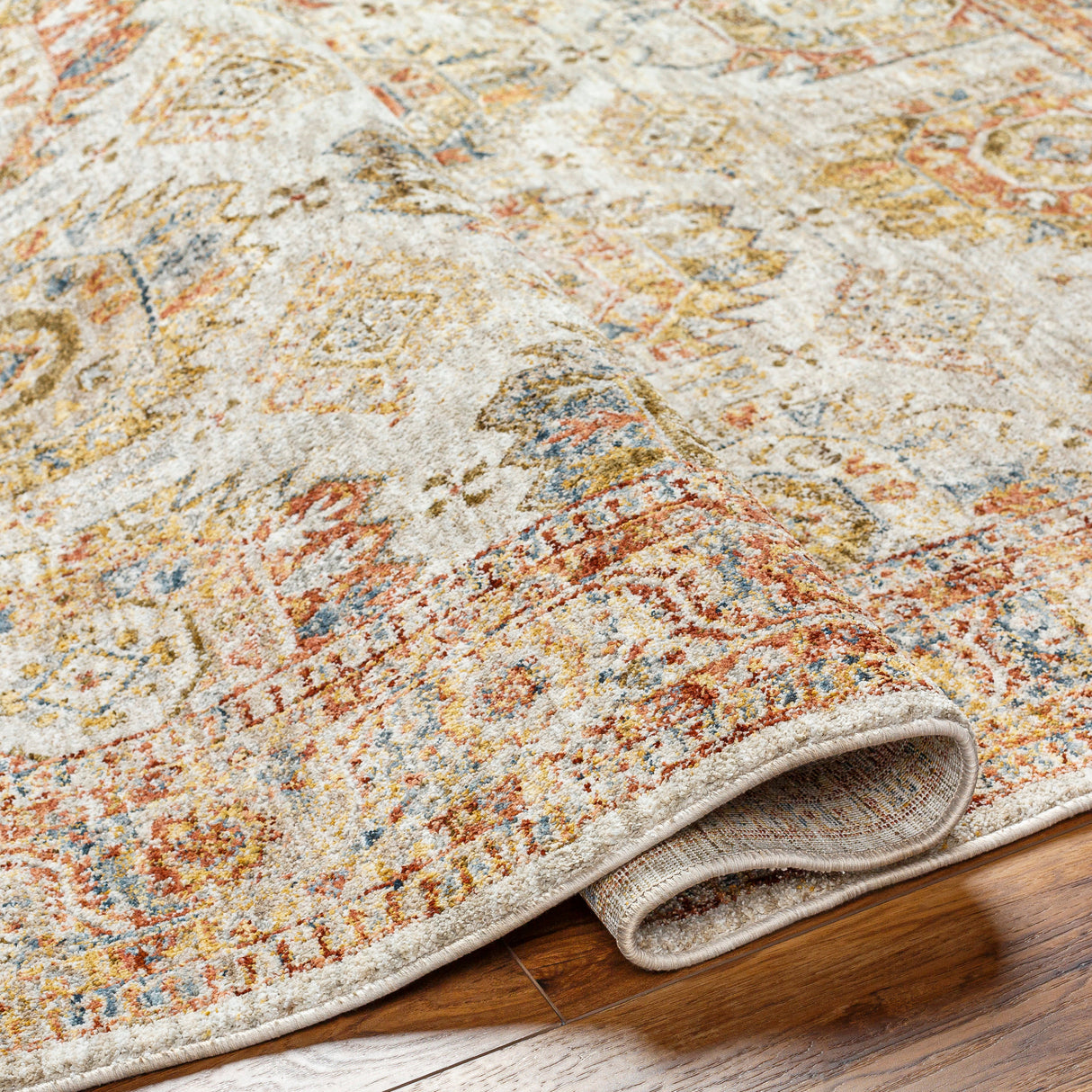Surya Mona Lisa Mni-2303 Light Sage, Tan, Mustard, Rust, Sage, Olive Rug.