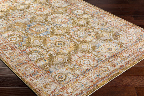 Surya Mona Lisa Mni-2304 Light Sage, Mustard, Tan, Olive, Rust, Sage Rug.