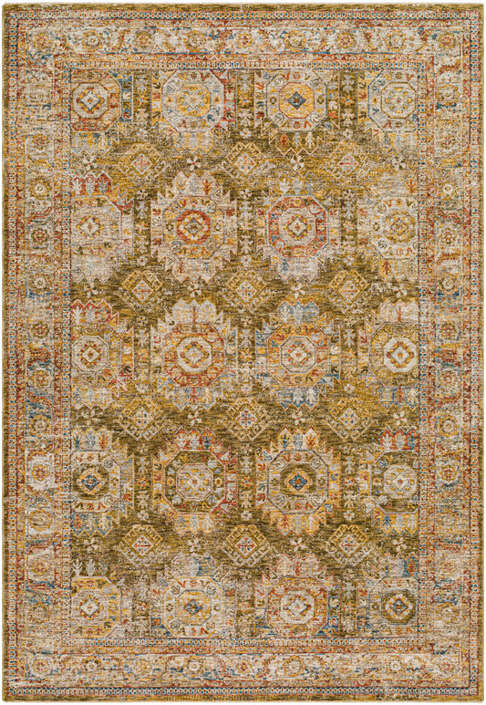 Surya Mona Lisa Mni-2304 Light Sage, Mustard, Tan, Olive, Rust, Sage Area Rug