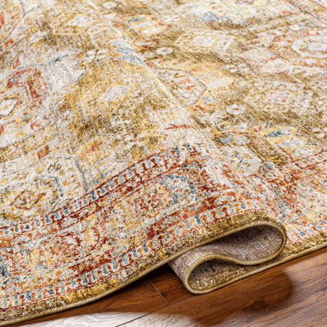 Surya Mona Lisa Mni-2304 Light Sage, Mustard, Tan, Olive, Rust, Sage Rug.