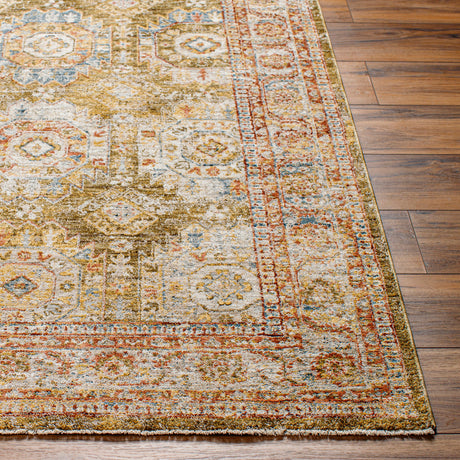 Surya Mona Lisa Mni-2304 Light Sage, Mustard, Tan, Olive, Rust, Sage Rug.
