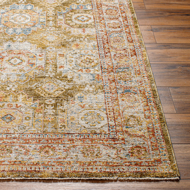 Surya Mona Lisa Mni-2304 Light Sage, Mustard, Tan, Olive, Rust, Sage Rug.