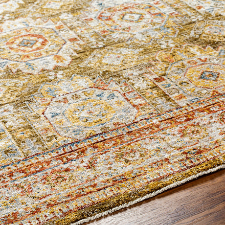 Surya Mona Lisa Mni-2304 Light Sage, Mustard, Tan, Olive, Rust, Sage Rug.