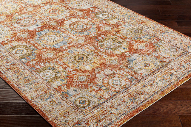 Surya Mona Lisa Mni-2305 Light Sage, Rust, Mustard, Tan, Sage, Dark Blue Rug.