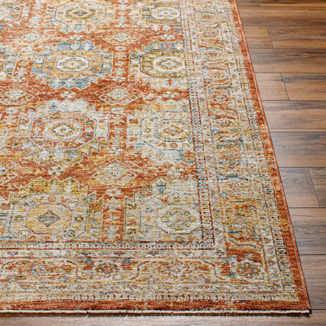 Surya Mona Lisa Mni-2305 Light Sage, Rust, Mustard, Tan, Sage, Dark Blue Rug.