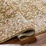 Surya Mona Lisa Mni-2306 Olive, Light Sage, Mustard, Tan, Rust, Burgandy Rug.