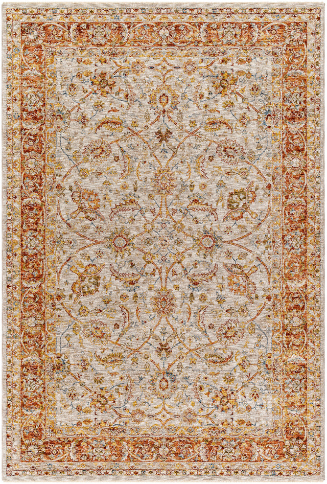 Surya Mona Lisa Mni-2307 Light Sage, Tan, Mustard, Rust, Burgandy, Olive Rug.