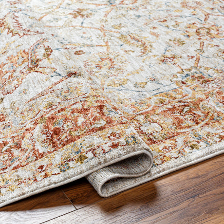 Surya Mona Lisa Mni-2307 Light Sage, Tan, Mustard, Rust, Burgandy, Olive Rug.