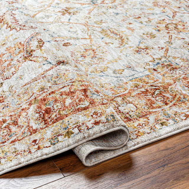 Surya Mona Lisa Mni-2307 Light Sage, Tan, Mustard, Rust, Burgandy, Olive Rug.