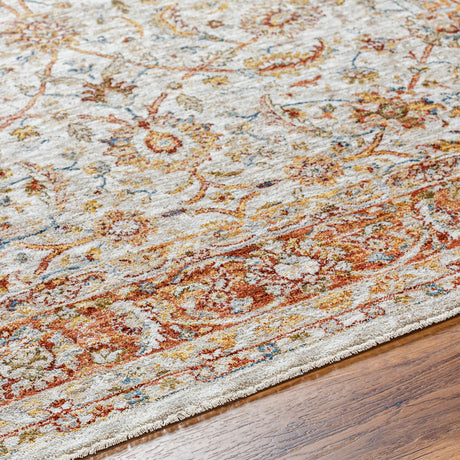 Surya Mona Lisa Mni-2307 Light Sage, Tan, Mustard, Rust, Burgandy, Olive Rug.