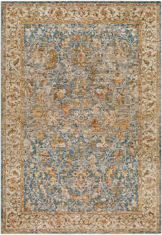 Surya Mona Lisa Mni-2310 Light Sage, Tan, Olive, Mustard, Sage, Dark Blue Area Rug