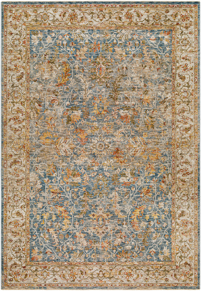 Surya Mona Lisa Mni-2310 Light Sage, Tan, Olive, Mustard, Sage, Dark Blue Rug.