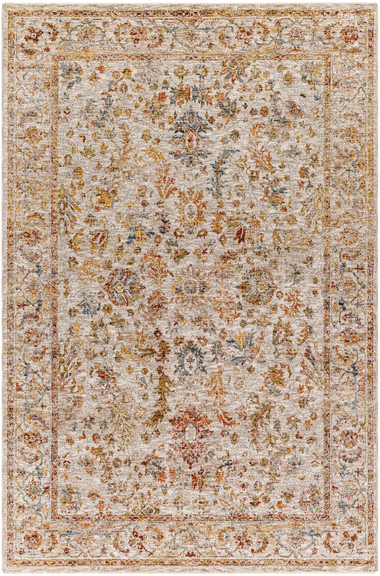 Surya Mona Lisa Mni-2312 Light Sage, Tan, Mustard, Olive, Sage, Rust Rug.