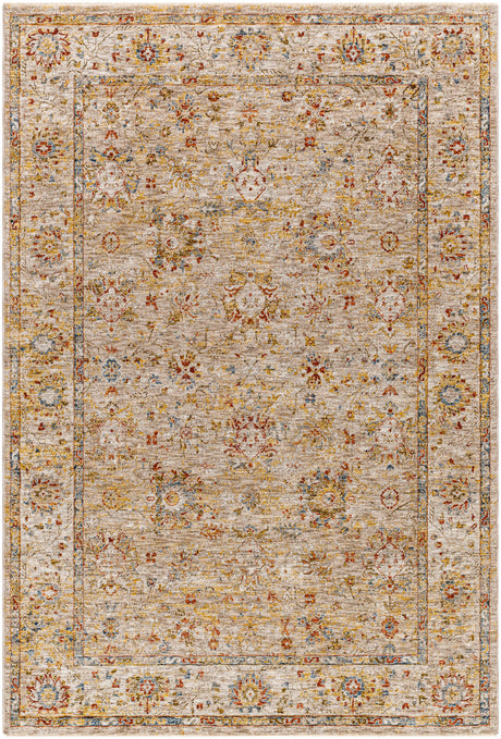 Surya Mona Lisa Mni-2313 Tan, Light Sage, Mustard, Dark Blue, Rust, Sage Rug.