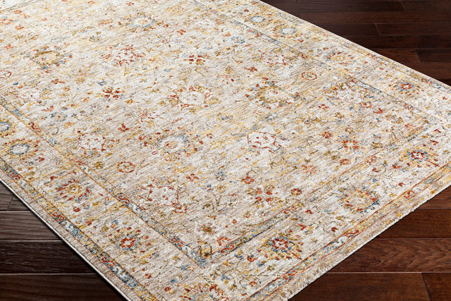 Surya Mona Lisa Mni-2313 Tan, Light Sage, Mustard, Dark Blue, Rust, Sage Rug.