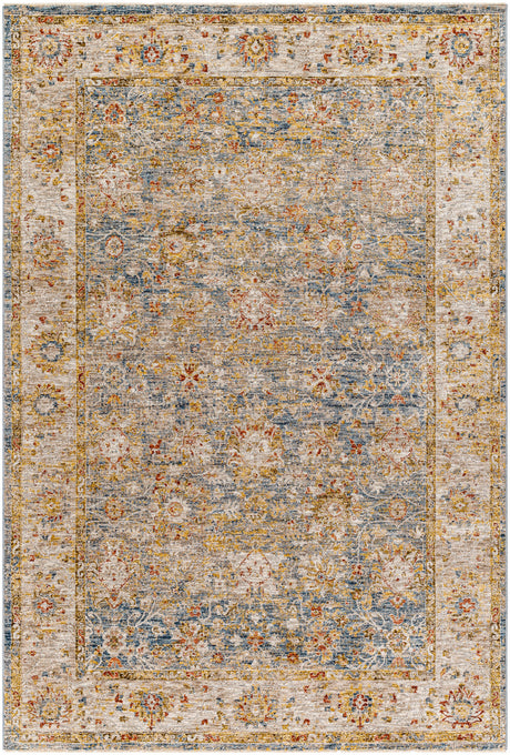 Surya Mona Lisa Mni-2314 Tan, Light Sage, Dark Blue, Mustard, Olive, Sage Rug.
