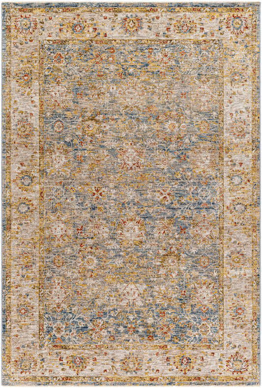 Surya Mona Lisa Mni-2314 Tan, Light Sage, Dark Blue, Mustard, Olive, Sage Area Rug