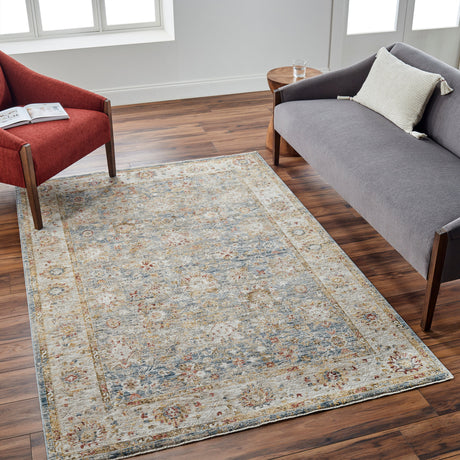 Surya Mona Lisa Mni-2314 Tan, Light Sage, Dark Blue, Mustard, Olive, Sage Rug.