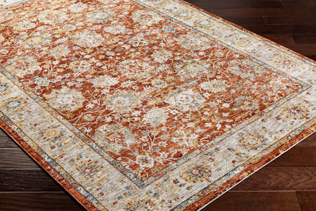 Surya Mona Lisa Mni-2315 Light Sage, Tan, Rust, Mustard, Burgandy, Dark Blue Rug.