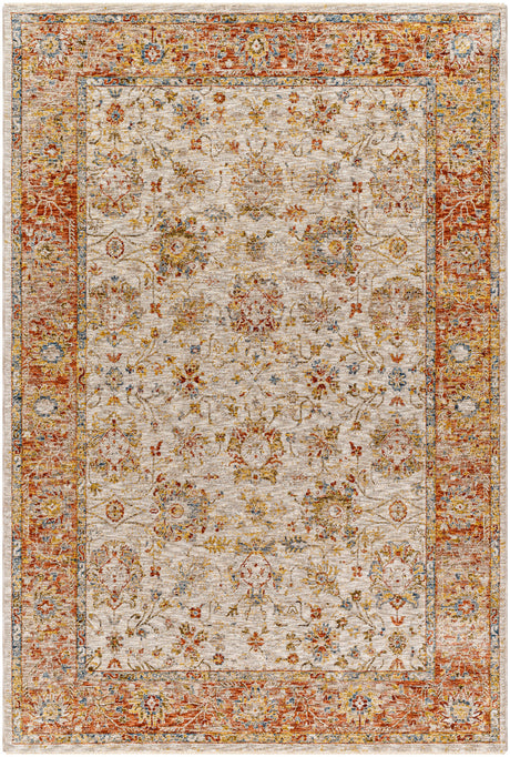 Surya Mona Lisa Mni-2316 Light Sage, Tan, Mustard, Rust, Burgandy, Olive Rug.