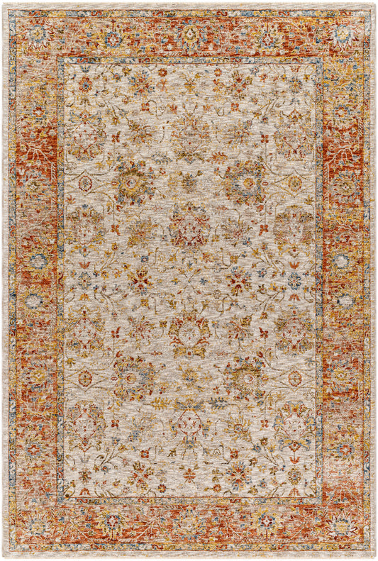 Surya Mona Lisa Mni-2316 Light Sage, Tan, Mustard, Rust, Burgandy, Olive Area Rug