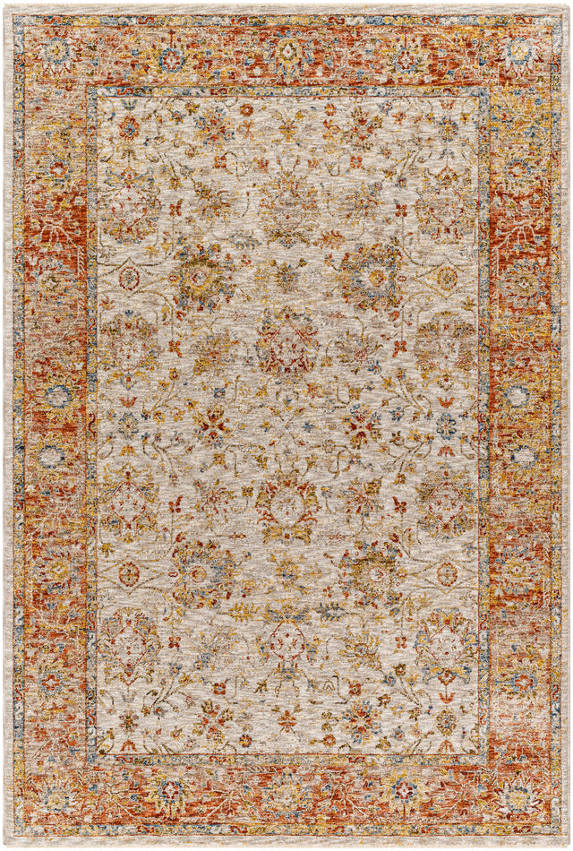 Surya Mona Lisa Mni-2316 Light Sage, Tan, Mustard, Rust, Burgandy, Olive Rug.