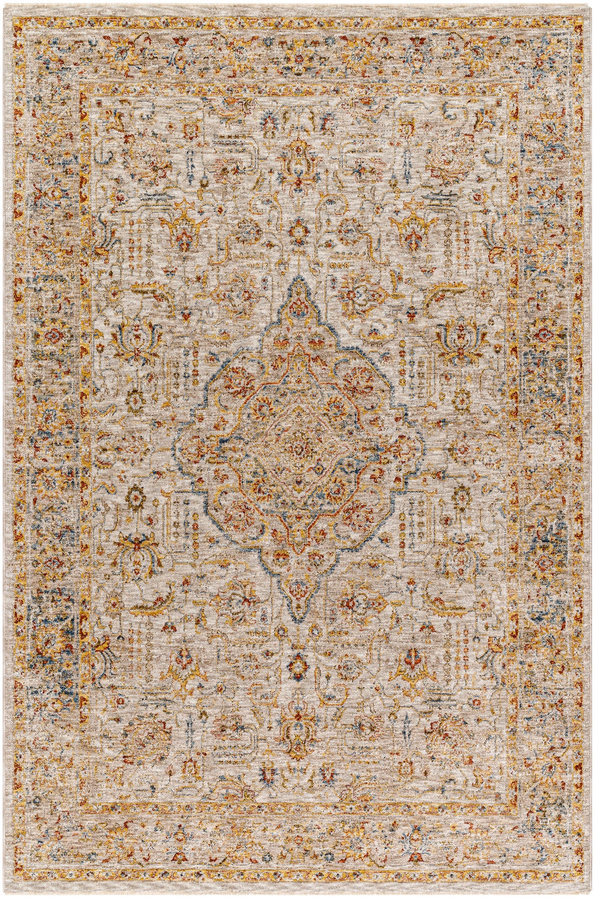 Surya Mona Lisa Mni-2317 Light Sage, Tan, Mustard, Olive, Sage, Rust Rug.